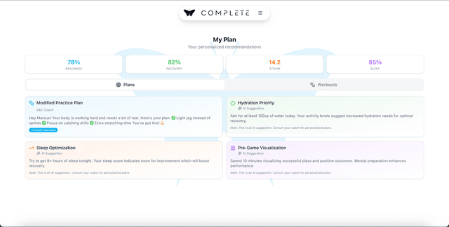 Feature preview on tablet